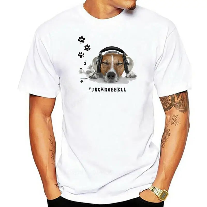 Women's Casual and Stylish T-shirt with Jack Russell Terrier Print.graphic T Shirts Aesthetic Clothes Summer Streetwear Y2K Top