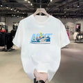 Summer 2026 Hot Men's Short Sleeve T-shirt Round Neck Black Youth Loose Fashion Top