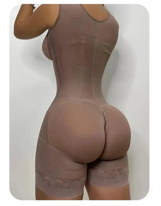 Body Shaper Women Colombian Fajas Shapewear Bodysuit 9-bone High Compression Girdles Double Tummy Control Full Body Open Crotch