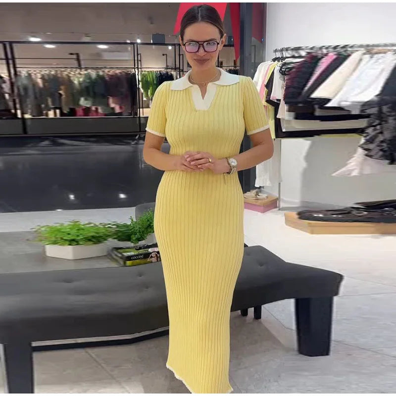 Women Elegant Maxi Dress Keyhole Neckline Braided Trim Sleeveless Backless High Slit Hem Solid Dresses 2026 Summer Fashion Gown