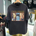 Twin Peaks Retro 90s Retro Pattern T-shirt for Men Cotton Spring/Summer New Product, Suitable for Both Men and Women T-shirt