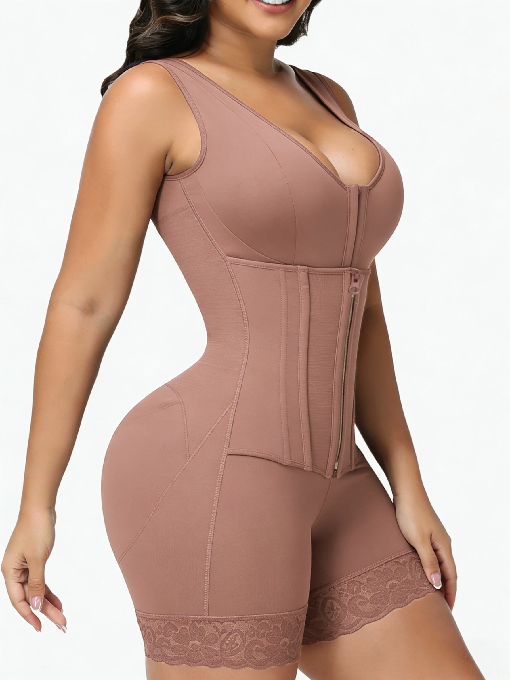 Women's Full-Body Shaper — Boned Bodysuit, Tummy Control, Shapewear, Slimming Bodysuit