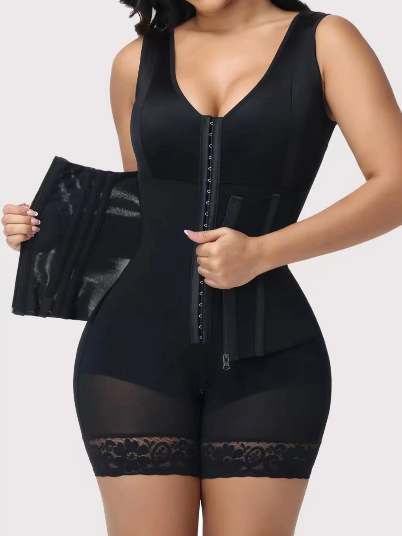 Women's Full-Body Shaper — Boned Bodysuit, Tummy Control, Shapewear, Slimming Bodysuit