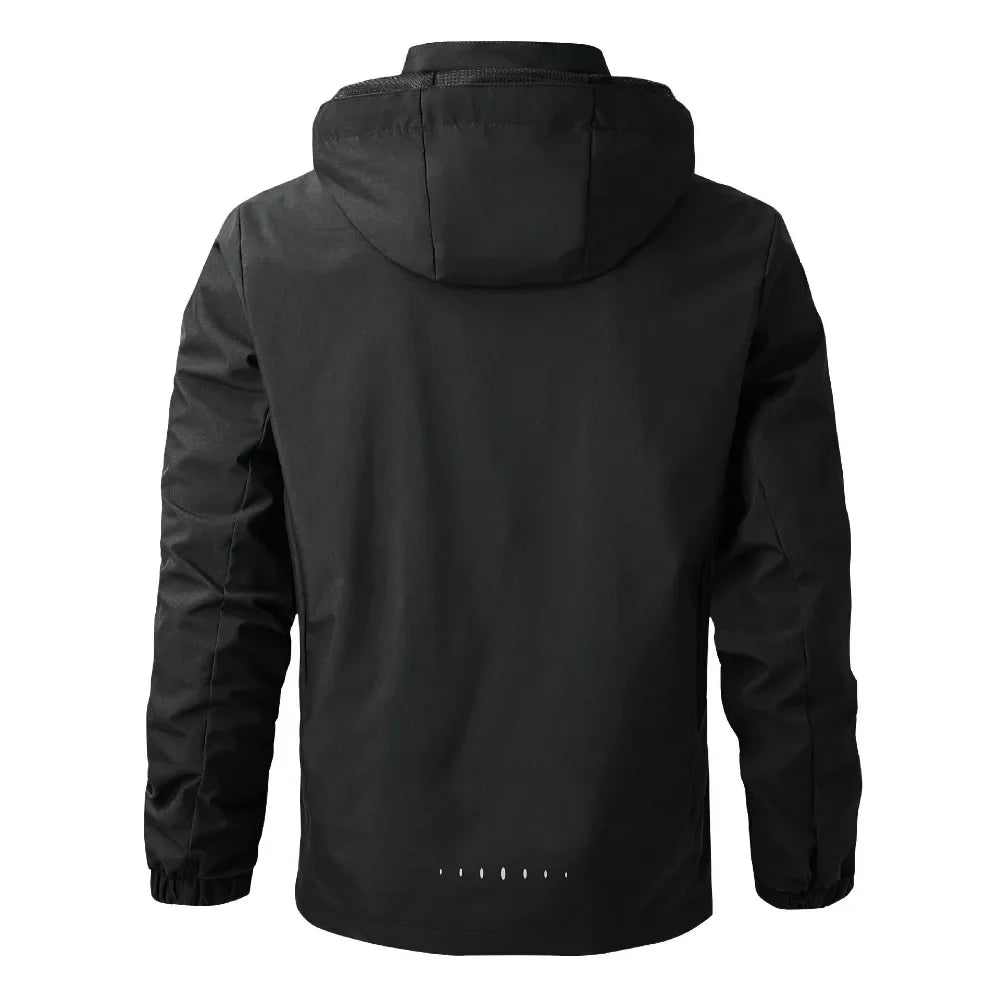 Men's Outdoor Waterproof Raincoat Lightweight Cycling Coat with Hood Streetwear Hiking Windproof Jacket Climbing Outdoor Jackets