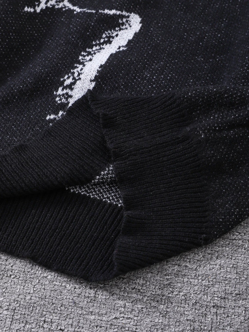 New Popular Autumn and Winter Simple Kitten Jacquard Double-Sided Pattern Pullover Sweater Casual Round Neck Knitted Men's Pullover