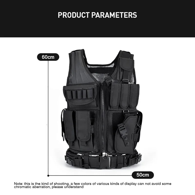 Hunting security clothing SWAT tactical vest SWAT jacket bra multi pocket CS hunting vest camping accessories