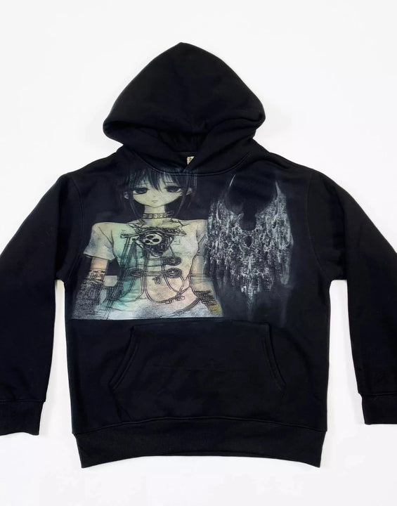 Womens Clothing Women's Sweatshirt Aesthetic Sweatshirts Y2k Clothes Grunge Hoody Anime Hoodie Graphic Kpop Top Vintage Y 2k Emo