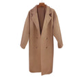 Women's Woolen Coat Hot Sale Of The Season Autumn Winter New Style Versatile Korean Style Medium Length Long Sleeve Elegant C...