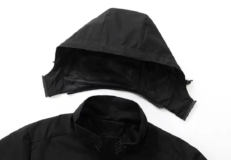 Men's Outdoor Waterproof Raincoat Lightweight Cycling Coat with Hood Streetwear Hiking Windproof Jacket Climbing Outdoor Jackets
