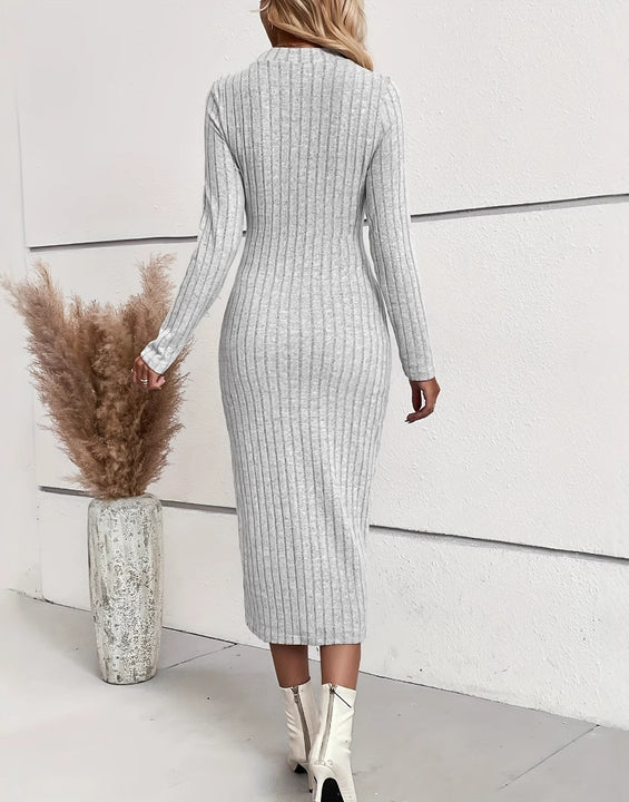 Knitted Jacquard Bodycon Dress