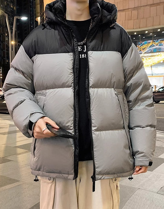Men's Thickened Loose-Fit Puffer Coat